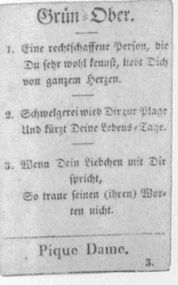 Einzelkarte