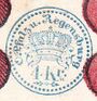 Bayern 4 Kreuzer 1854–1874 (O.Pfalz u. Regensburg, blau)