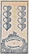 Herz-8 (dt.) (oder Herz-7 (dt.)) · Bayerisches Bild (Johann Michael Haslinger, Regensburg, um 1870)