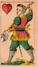 Herz-Ober (dt.) · Fränkisches Bild (G. M. Neumann, Würzburg, 1844)