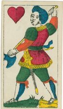 Herz-Ober (dt.) · Fränkisches Bild (G. M. Neumann, Würzburg, 1860), bayerische Kolorierung