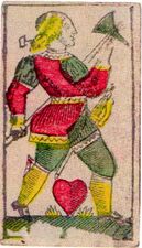 Herz-Unter (dt.) · Fränkisches Bild (Jegel, Nürnberg, ca. 1855)