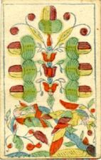 Eichel-7 (dt.) (oder Herz-6 (dt.)) · Regensburger Bild (Christian Friedrich Schenck, Regensburg, 1764)