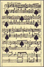 Pik-10 (frz.) Aufnahme der Reproduktion Musikalisches Kartenspiel (Faksimile Piatnik, 1981)