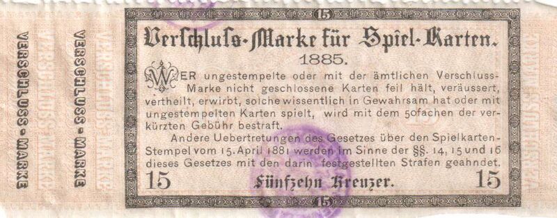 Datei:SPKW-Verschlussmarke-Endebrock-1885-15kr.jpg
