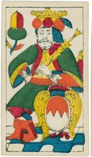 Eichel-König (dt.) · Fränkisches Bild (G. M. Neumann, Würzburg, 1860), bayerische Kolorierung