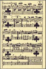 Kreuz-8 (frz.) Aufnahme der Reproduktion Musikalisches Kartenspiel (Faksimile Piatnik, 1981)