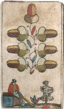 Eichel-7 (dt.) (oder Herz-6 (dt.)) · Regensburger Bild (Georg Kleber, Regensburg, nach 1830)