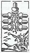 Eichel-7 (dt.) (oder Herz-6 (dt.)) · Regensburger Bild (Johann Michael Haslinger, Straubing, um 1860)