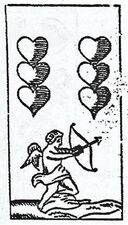 Herz-6 (dt.) (oder Eichel-7 (dt.)) · Regensburger Bild (Johann Michael Haslinger, Straubing, um 1860)
