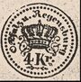 Bayern 4 Kreuzer 1849–1854 (O.Pfalz u. Regensburg, schwarz)