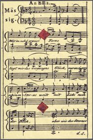 Karo-2 (frz.) Aufnahme der Reproduktion Musikalisches Kartenspiel (Faksimile Piatnik, 1981)