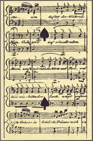 Pik-2 (frz.) Aufnahme der Reproduktion Musikalisches Kartenspiel (Faksimile Piatnik, 1981)